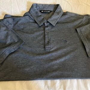 Navy heather Travis Mathew polo- Men’s M